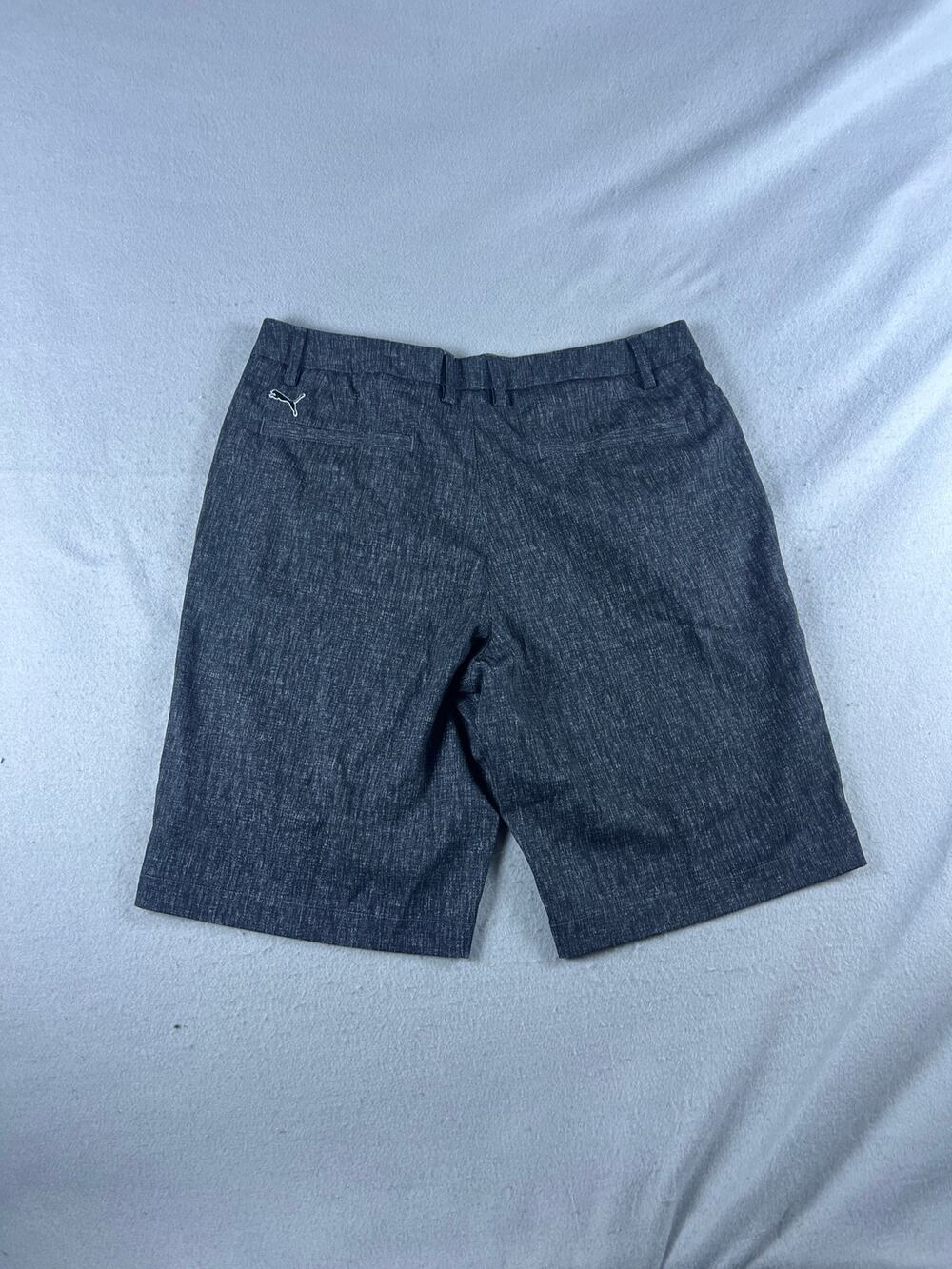 Puma Golf Shorts Mens 34 Dark Gray Flat Front Stretch Outdoor Athletic Sports